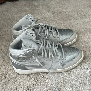 jordan 1s, worn and washed